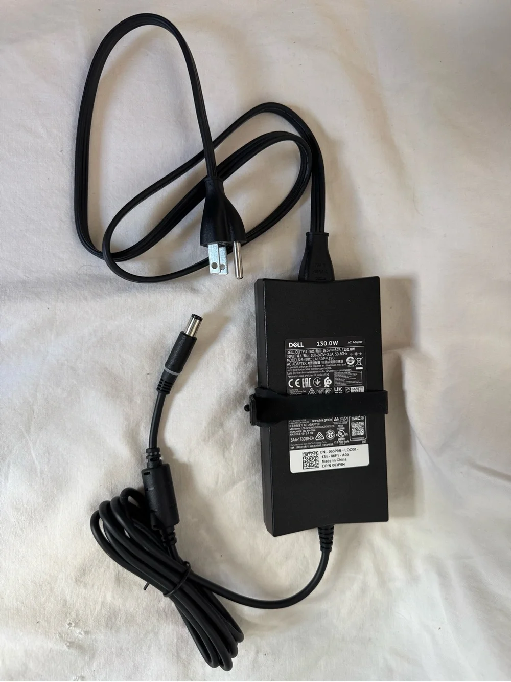 Dell 130W Laptop Dock Power Adapter Charger 7.4mm LA130PM190